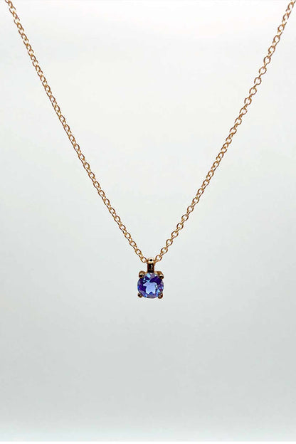 Colgante zafiro azul