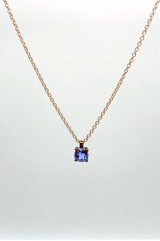 Colgante zafiro azul