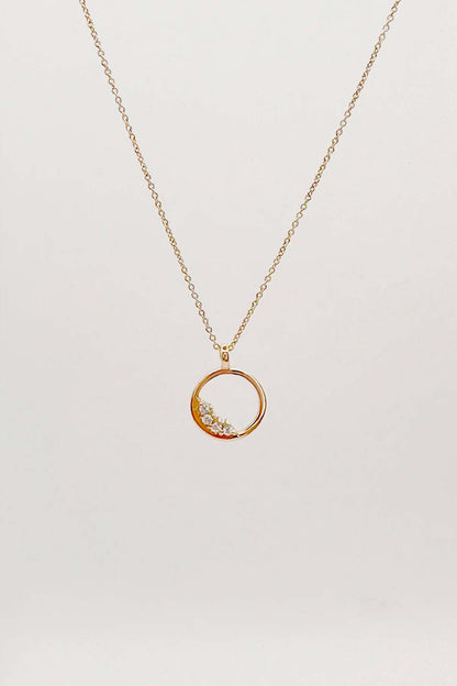 Diamond circle pendant