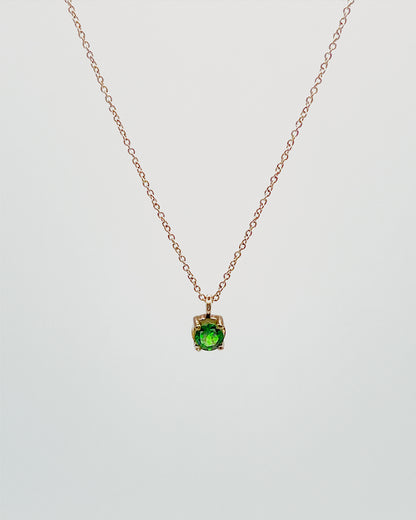 COLGANTE CON ESMERALDA SOLITARIO