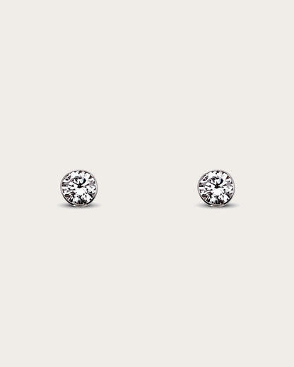 PENDIENTES DIAMANTE SOLITARIO DE CHATÓN - Arelana