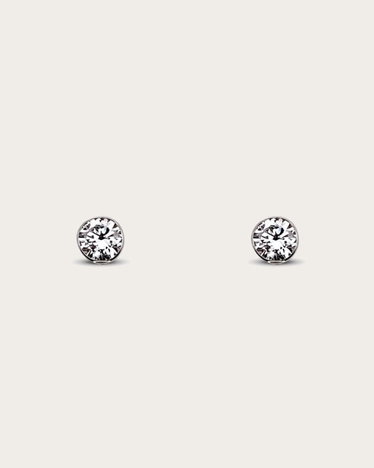 PENDIENTES DIAMANTE SOLITARIO DE CHATÓN - Arelana