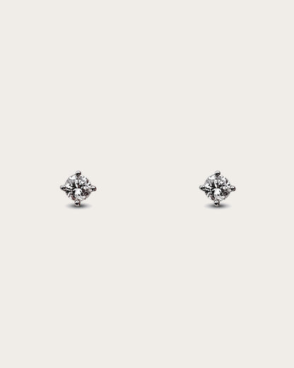 PENDIENTES DIAMANTE SOLITARIO GARRAS - Arelana