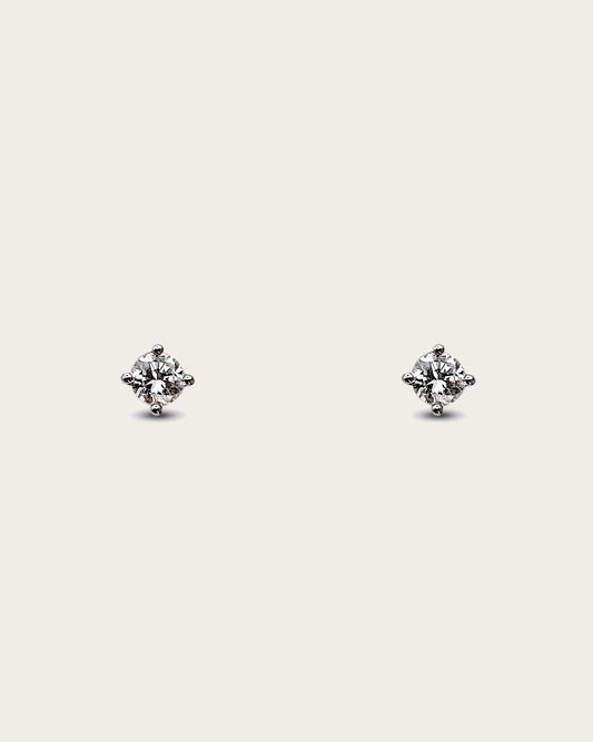 PENDIENTES DIAMANTE SOLITARIO GARRAS - Arelana