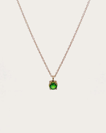 COLGANTE CON ESMERALDA SOLITARIO