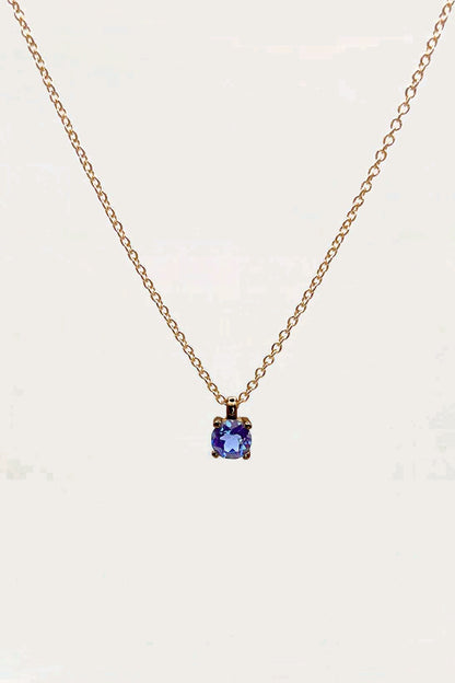 Colgante zafiro azul