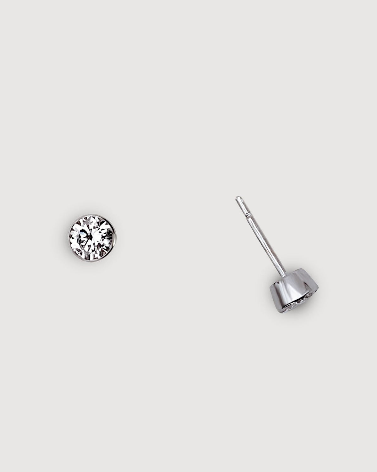PENDIENTES DIAMANTE SOLITARIO DE CHATÓN - Arelana