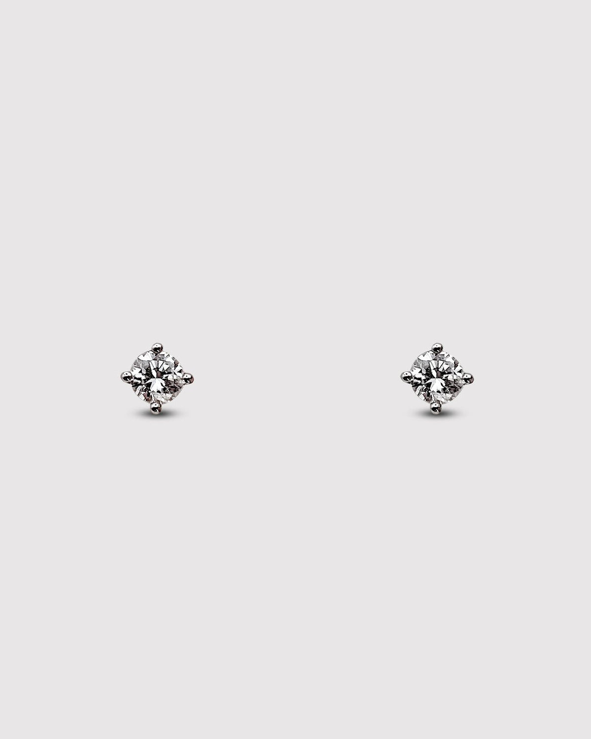PENDIENTES DIAMANTE SOLITARIO GARRAS - Arelana