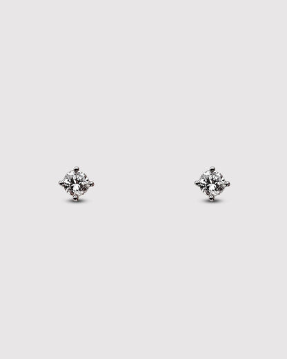 PENDIENTES DIAMANTE SOLITARIO GARRAS - Arelana