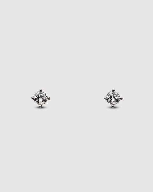 PENDIENTES DIAMANTE SOLITARIO GARRAS - Arelana
