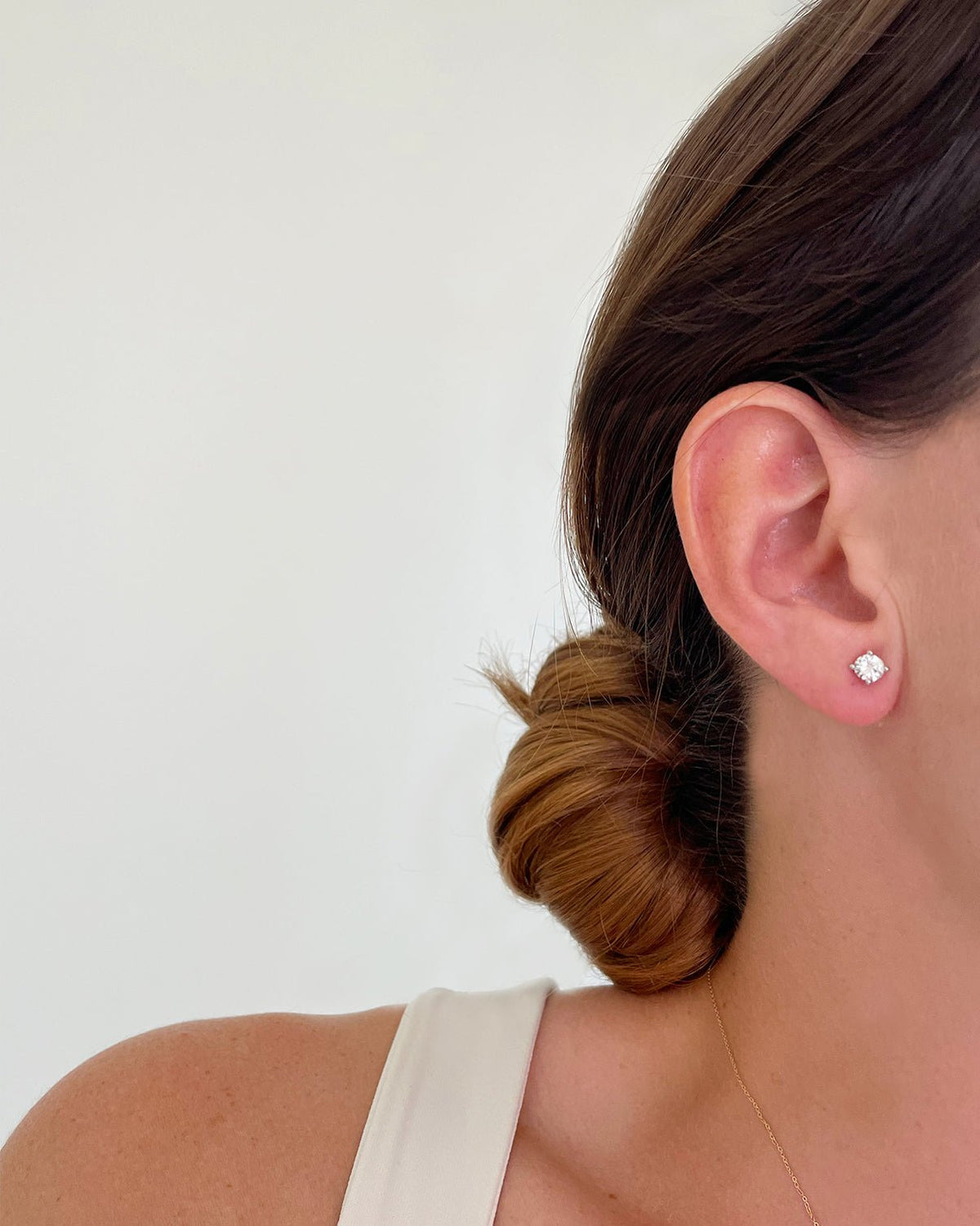 PENDIENTES DIAMANTE SOLITARIO GARRAS - Arelana