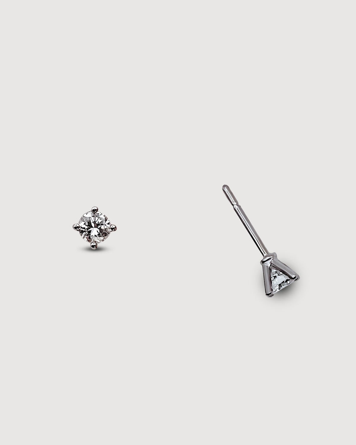 PENDIENTES DIAMANTE SOLITARIO GARRAS - Arelana